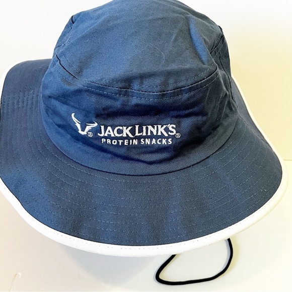 Minnesota Timberwolves NBA Blue Bucket Fishing Sun Hat Draw String Jack Links - Picture 3 of 6